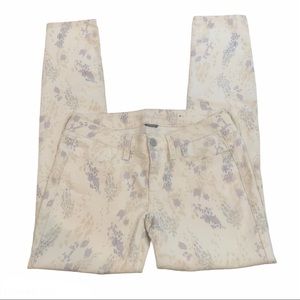 American Eagle pastel splotched design jeggings 6